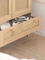 Drawer Rattan Wardrobe - Image 4