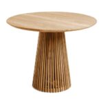 Fluted Round Dining Table